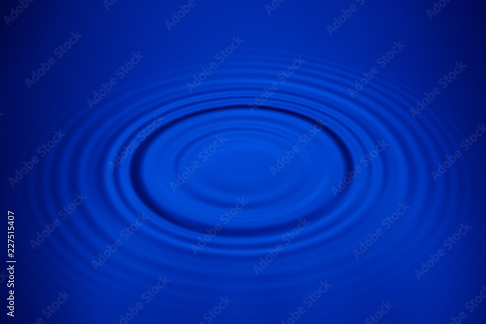 Closeup blue wave water rings macro, Circle reflections in pool. Closeup blue wave water rings macro, Circle reflections in pool.