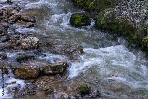 View of the Bicaz Gorge between Moldavia and Transylvania