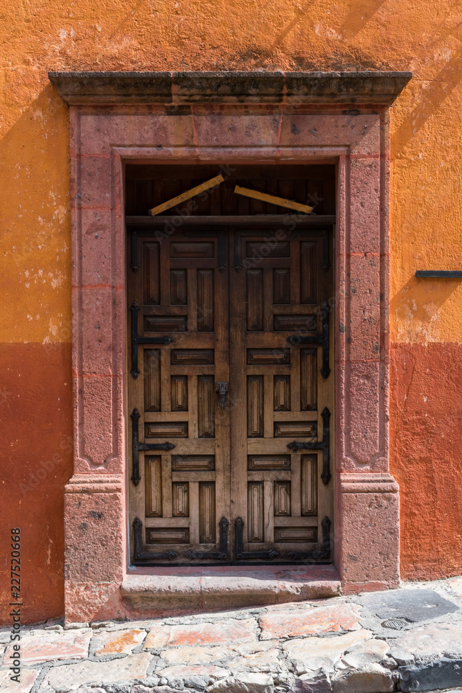 Mexico on sunny day with traditional architecture window Mexico on sunny day with traditional architecture window