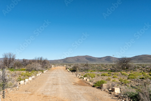 Low level bridge and cattle grid on road R356 to Ceres
