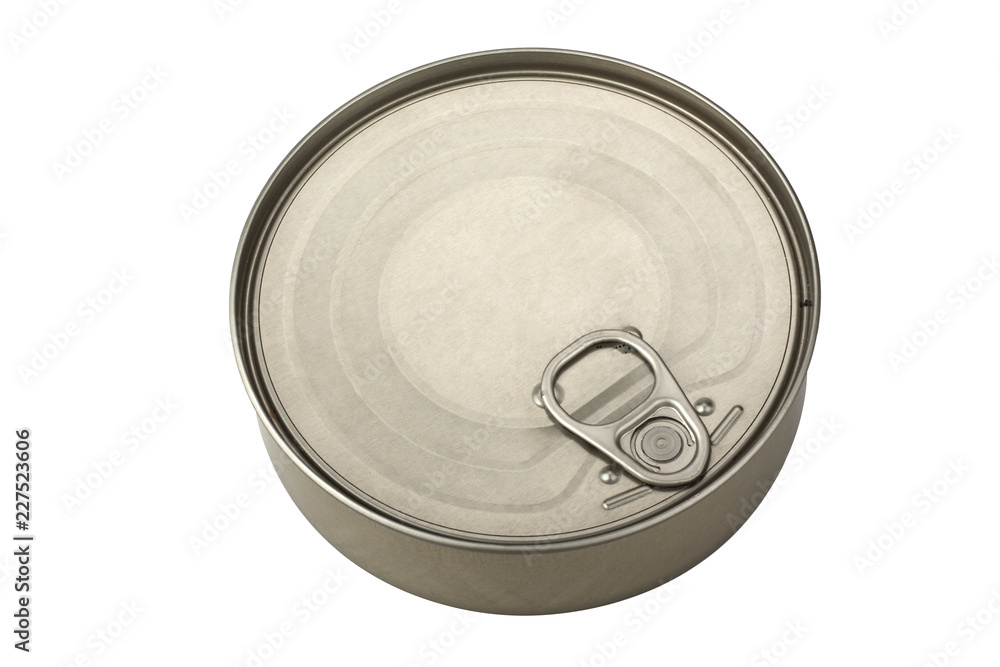 Closed can isolated on white background