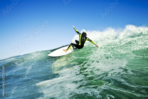 Photography Man surfboarding on sea wave