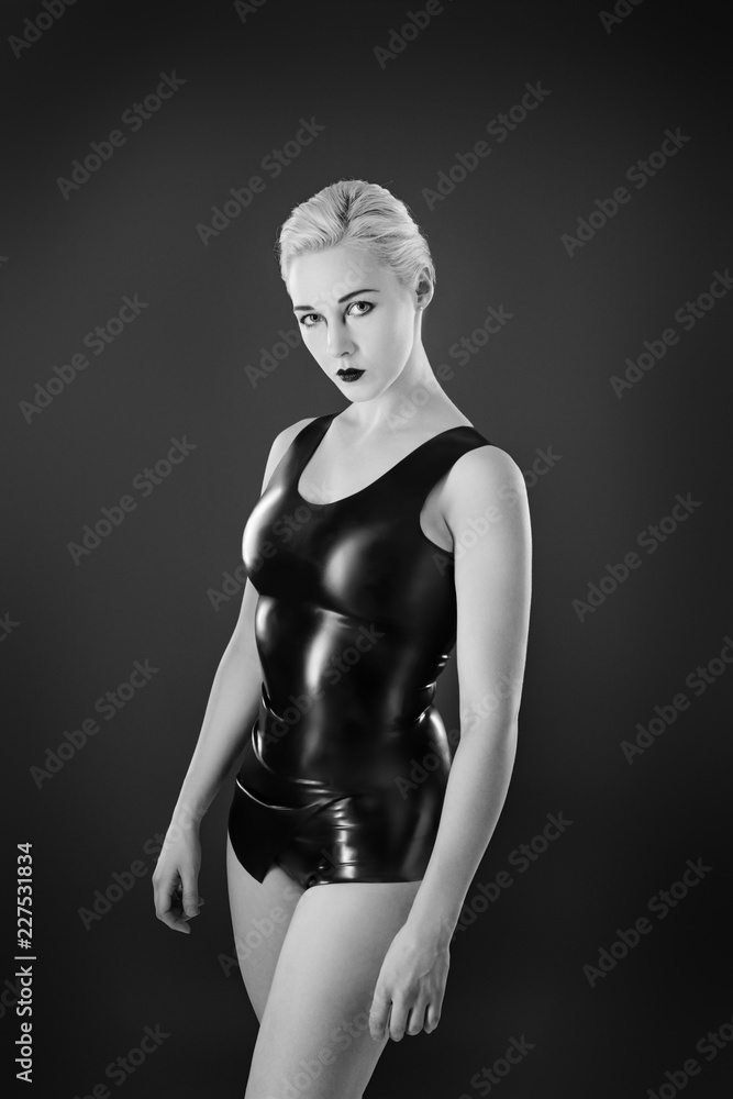 Fototapeta premium sexy woman in latex