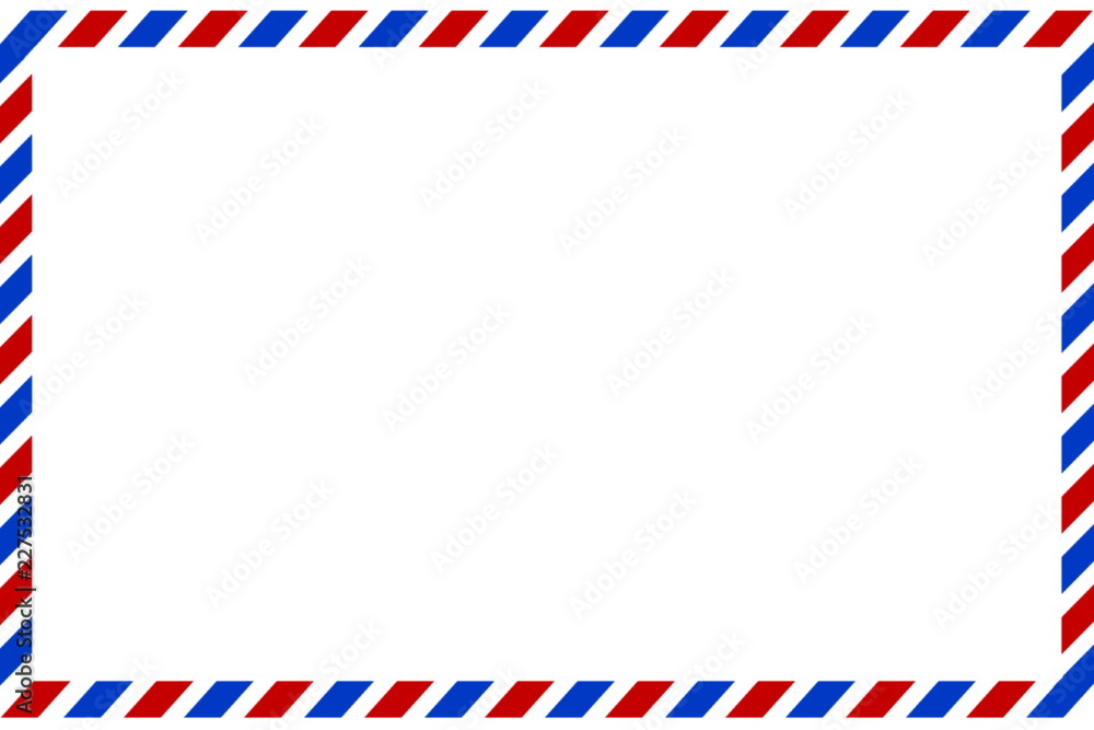 Postal envelope. Airmail. Preparation for the designer. Postal envelope. Airmail. Preparation for the designer.