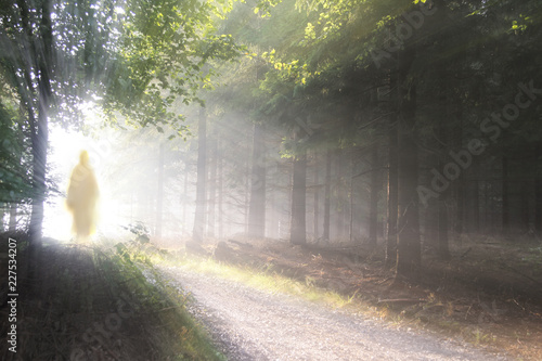 Fotografi Jesus Christ walking after His resurrection