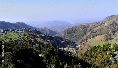 A morning view of mussoorie city