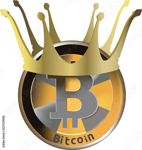 moneta virtuale bitcoin con corona