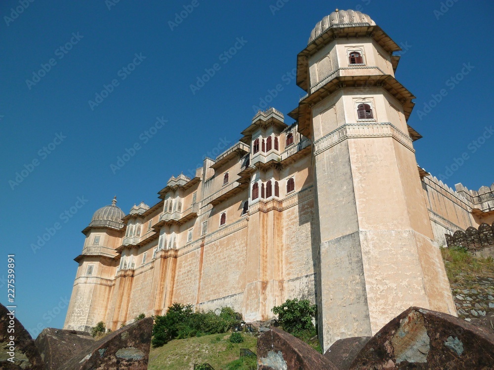 Forteresse de Kumbhalgarh au Rajasthan (Inde) 