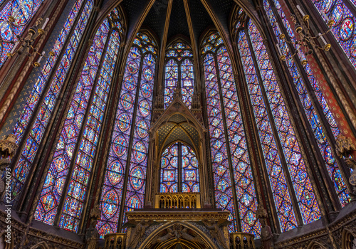 Color windows in Sainte Chapelle
