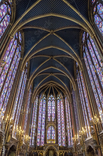 Color windows in Sainte Chapelle