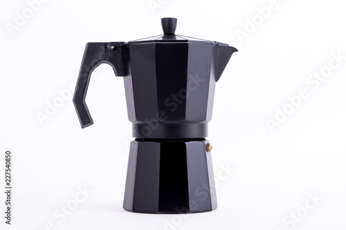 Canvastavla Cafetera italiana negra Italian Coffe Pot