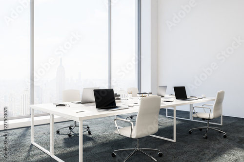 Manager office interior, white walls © ImageFlow