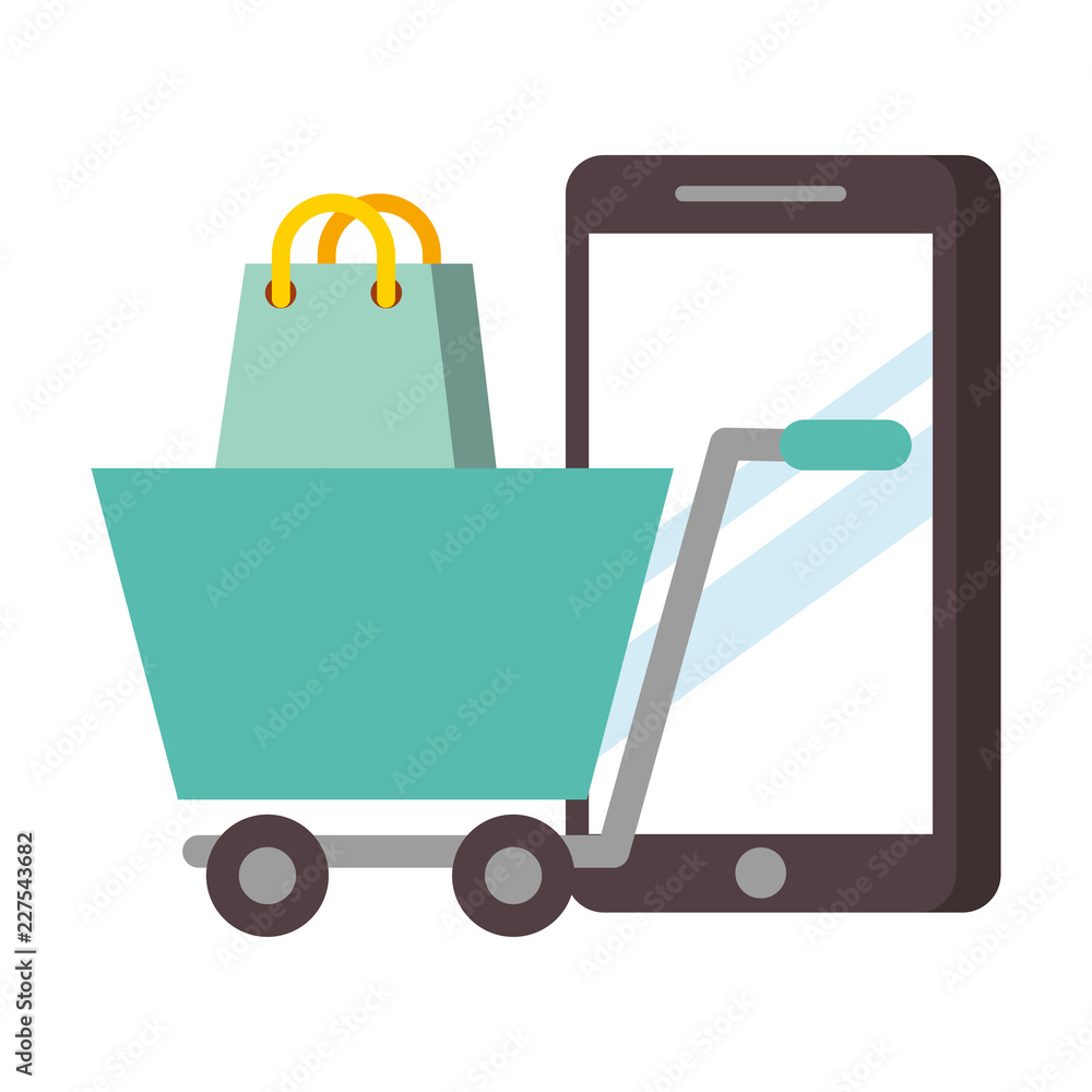 smartphone online shopping cart bag nfc payment smartphone online shopping cart bag nfc payment