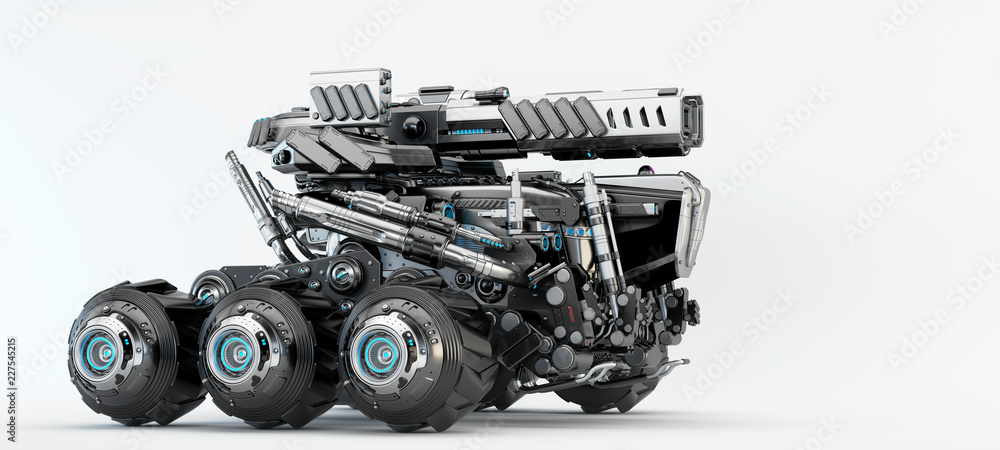 Sci-fi vehicle, 3d illustration Sci-fi vehicle, 3d illustration
