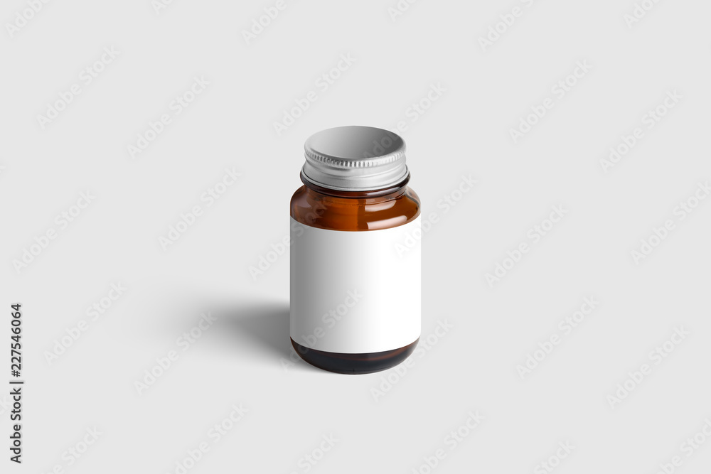 Supplement Amber Bottle & Box Mockup on light grey background. Mockup template ready for your design. Supplement Amber Bottle & Box Mockup on light grey background. Mockup template ready for your design.