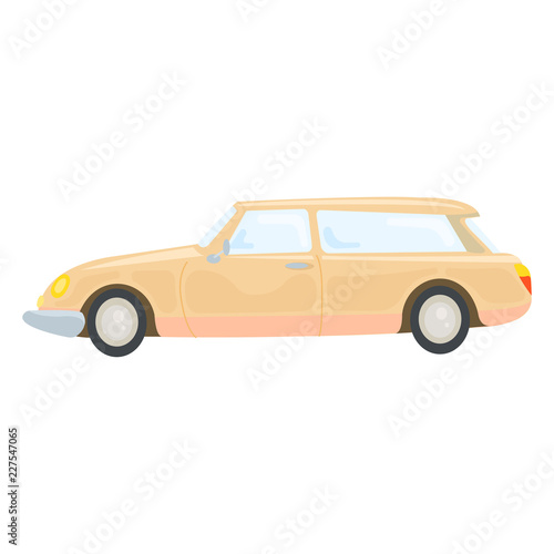 Vector illustration of beautiful retro car. Vintage car vectors.