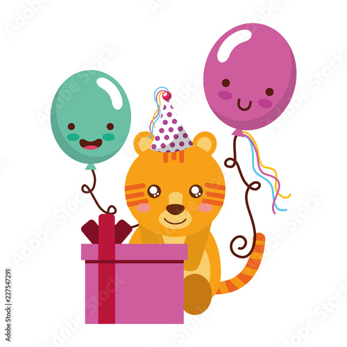 cute tiger gift balloon kawaii birthday