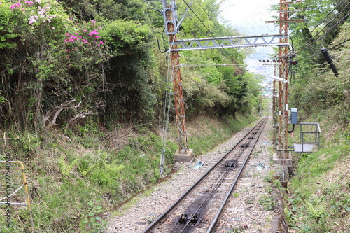 近鉄生駒ケーブルの線路 photo