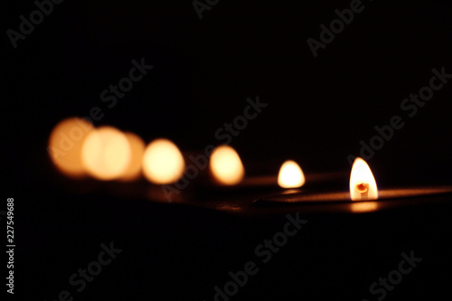 candles in the dark
