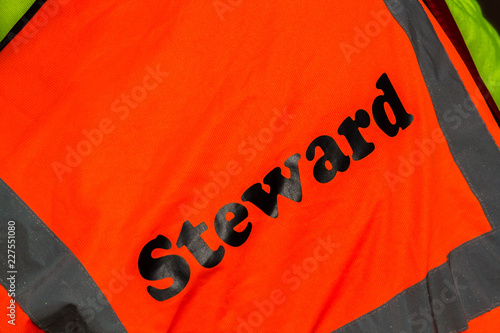 Steward on back of tabard
