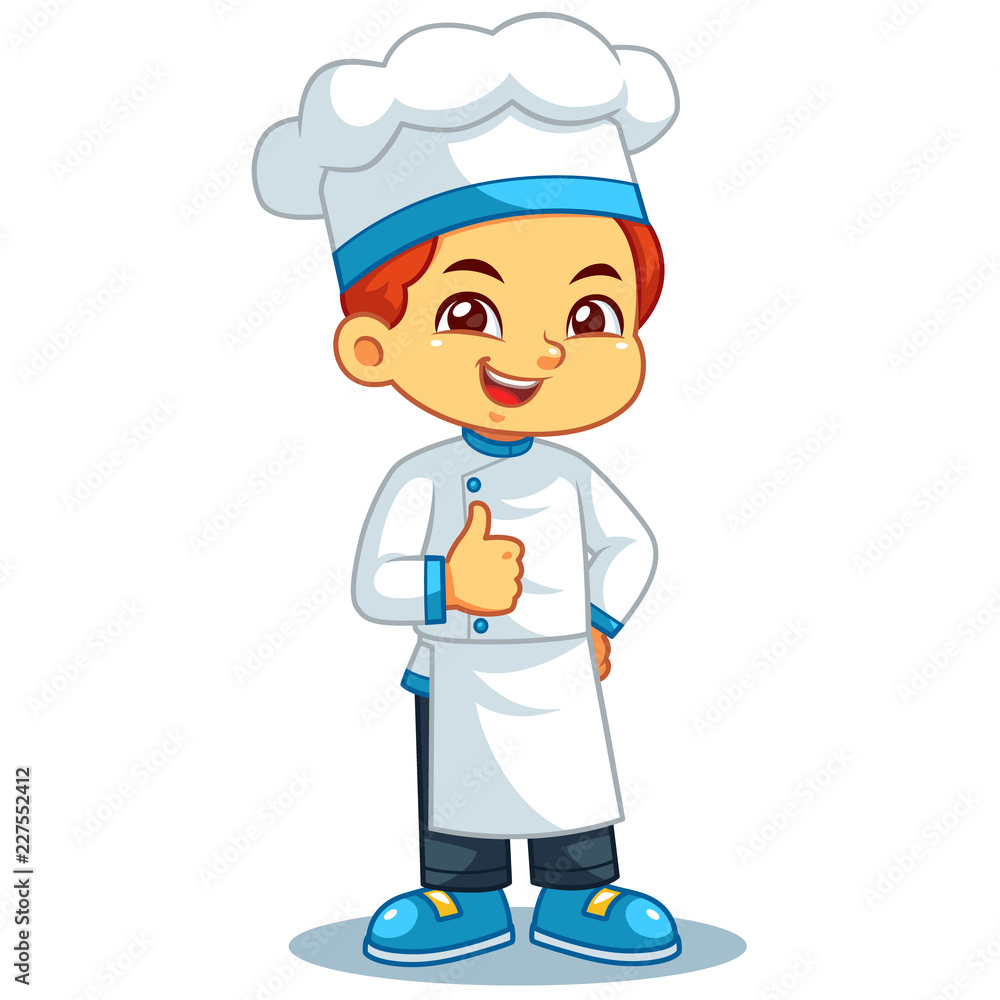 Chef Boy Thumb Up Pose Chef Boy Thumb Up Pose