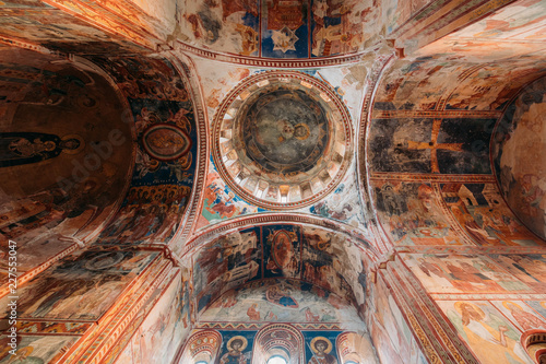 Kutaisi  Georgia. Medieval Frescoes In Gelati Monastery