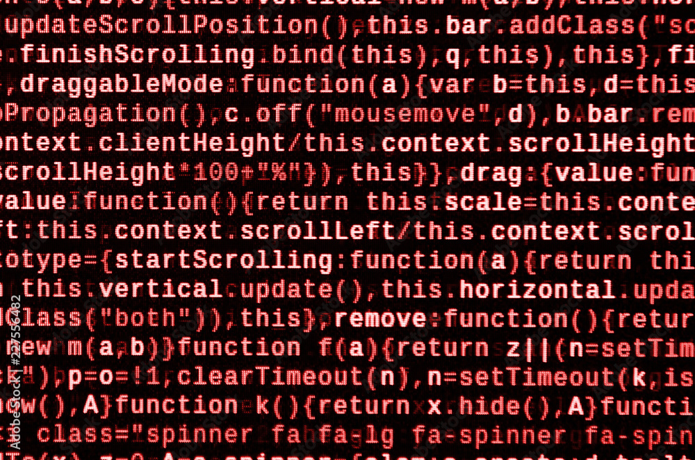Javascript functions, variables, objects. Monitor closeup of function ...
