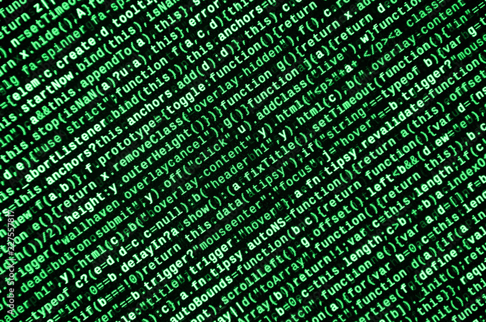 Javascript functions, variables, objects. Monitor closeup of function