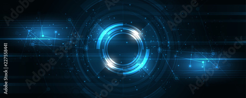 Abstract technology background Hi-tech communication concept innovation background vector illustration