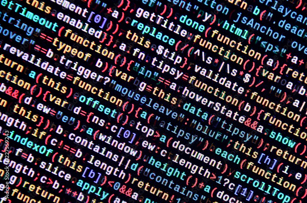Javascript functions, variables, objects. Monitor closeup of function ...