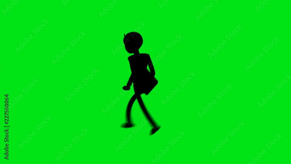 Silhouette Business man running on green background loopable video.Male character run cycle animation with green screen
Silhouette Business man running on green background loopable video.Male character run cycle animation with green screen