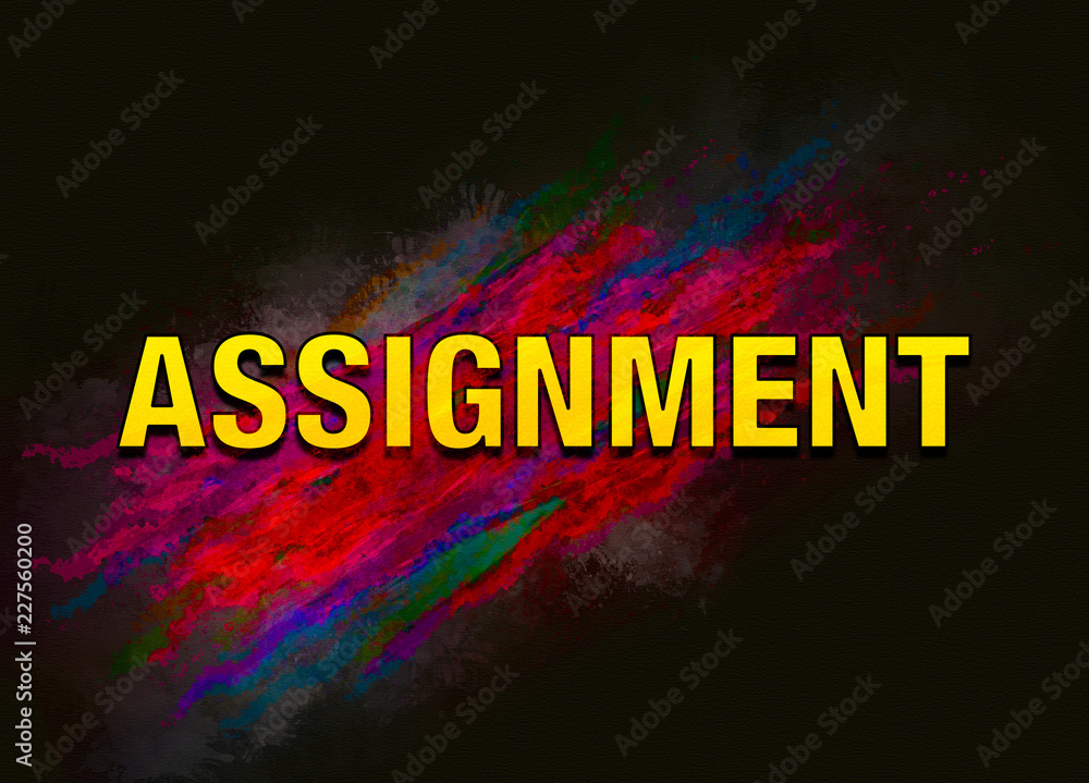 Assignment colorful paint abstract background Stock Illustration | Adobe  Stock