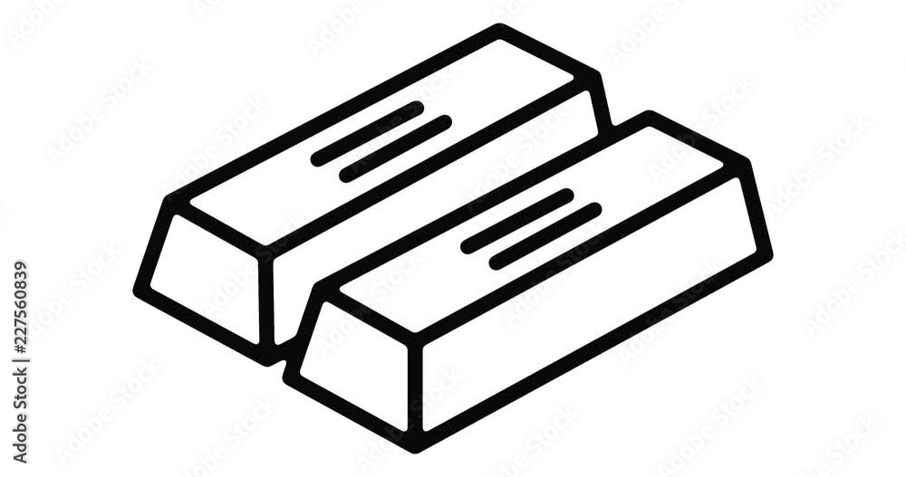 Gold line icon motion graphic animation with alpha channel. Gold line icon motion graphic animation with alpha channel.
