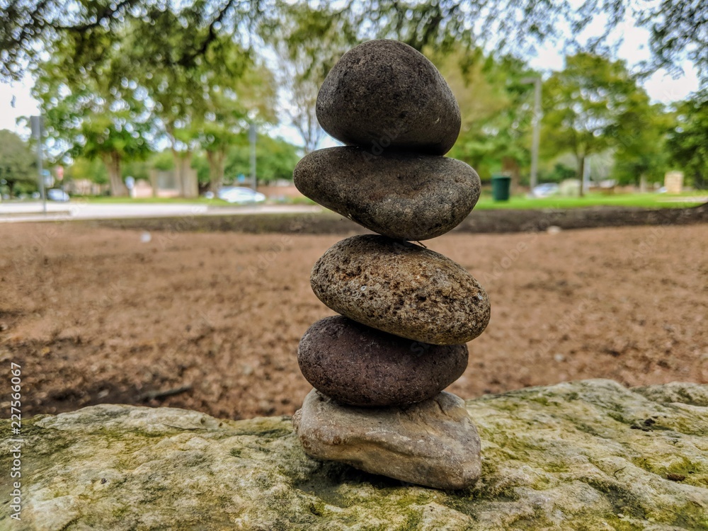Stone balancing