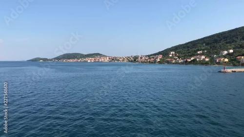 Leaving Preko and the island of Ugljan in Croatia photo