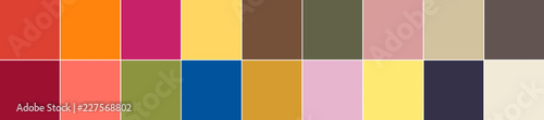 18 Pantone colors of the season spring summer 2019 palette. Pantone NY and London Fashion Week Colors. Top 14 + 4 neutrals