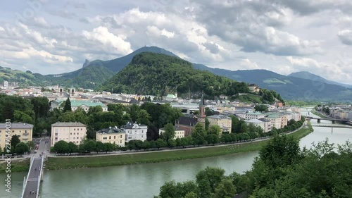 View from the M√∂nchsberg in Salzburg, Austria photo