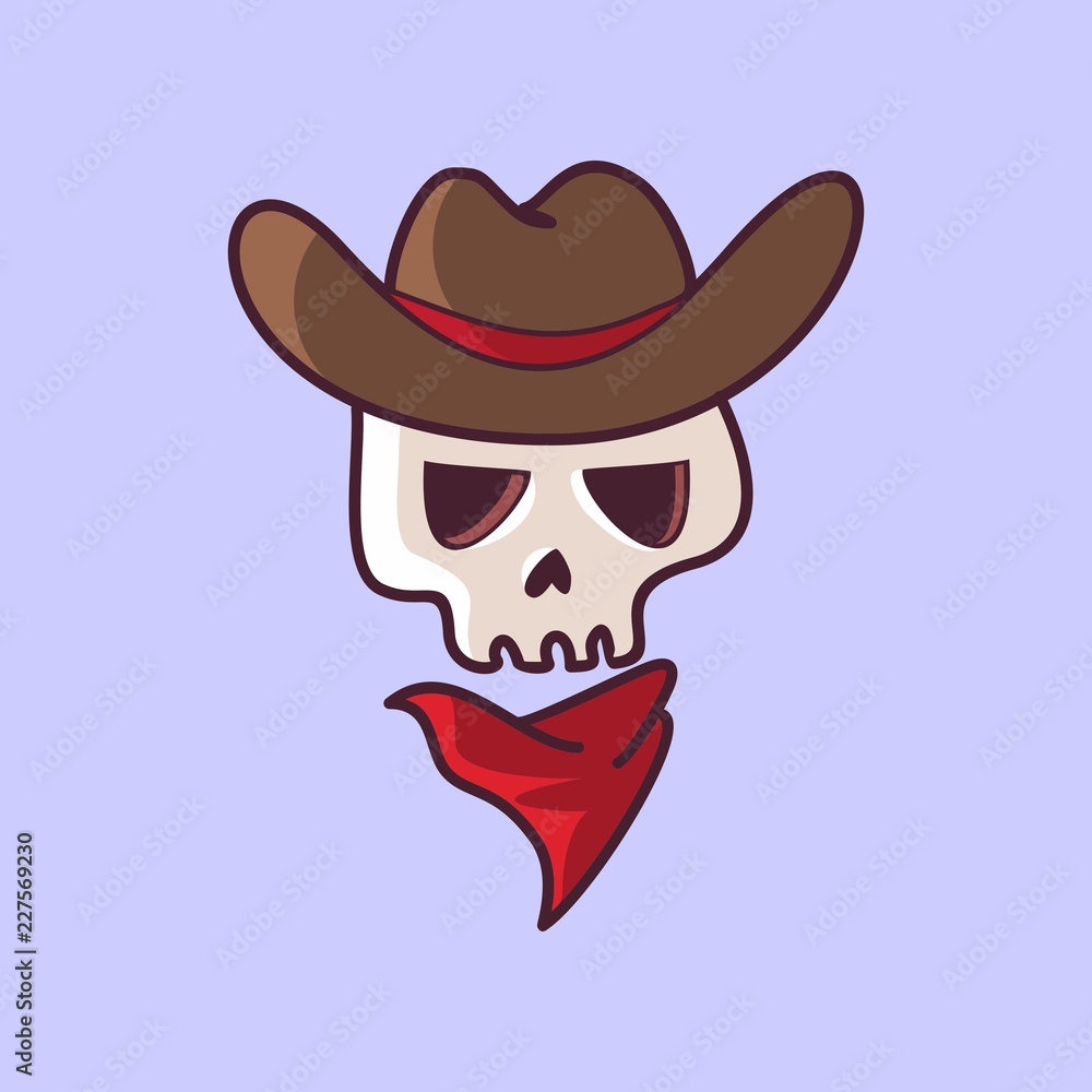 SKULL HEAD CARTOON