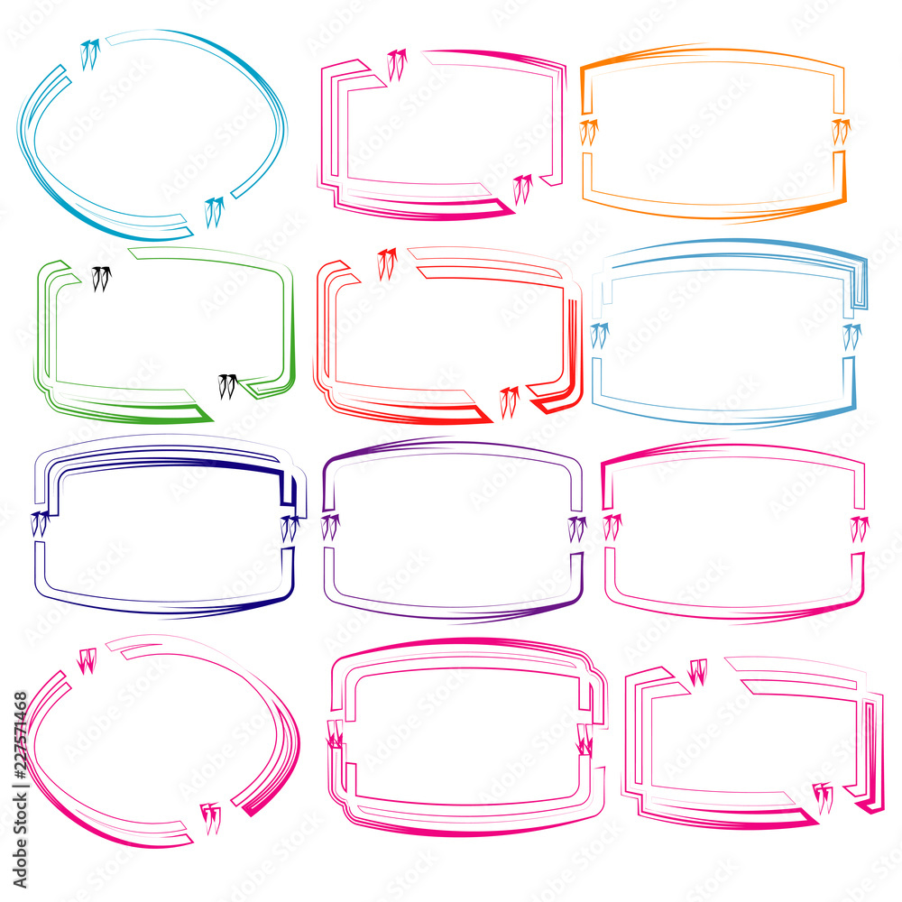text box frame template vector text box frame template vector