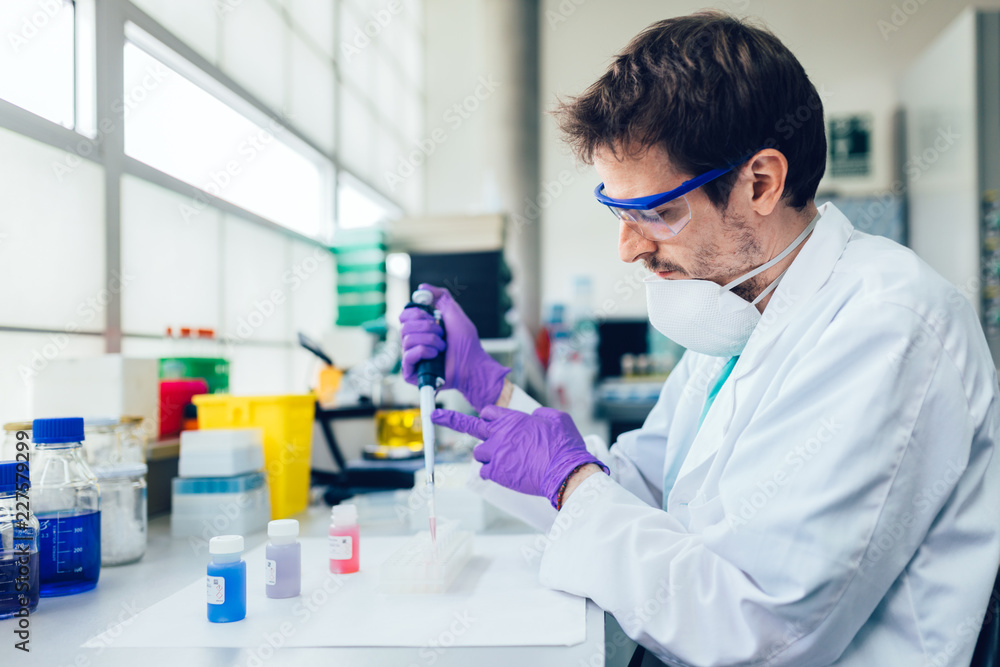 Biologist Working in a Professional Laboratory Biologist Working in a Professional Laboratory