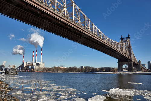 Queensboro Bridge in Winter, New York