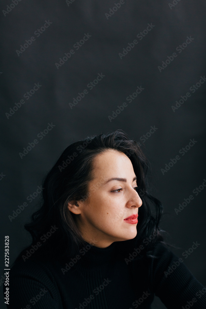 portrait of beautiful brunette woman portrait of beautiful brunette woman