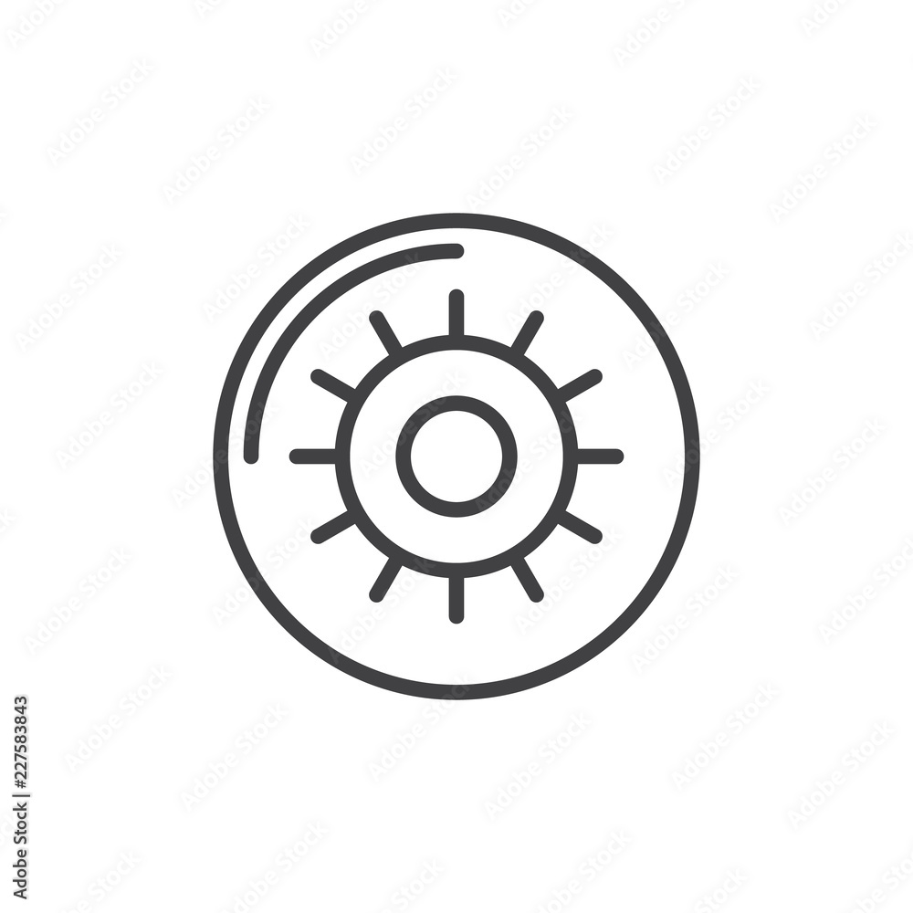 Hyperopia eye outline icon. linear style sign for mobile concept and web design. Ophthalmic simple line vector icon. Symbol, logo illustration. Pixel perfect vector graphics Hyperopia eye outline icon. linear style sign for mobile concept and web design. Ophthalmic simple line vector icon. Symbol, logo illustration. Pixel perfect vector graphics