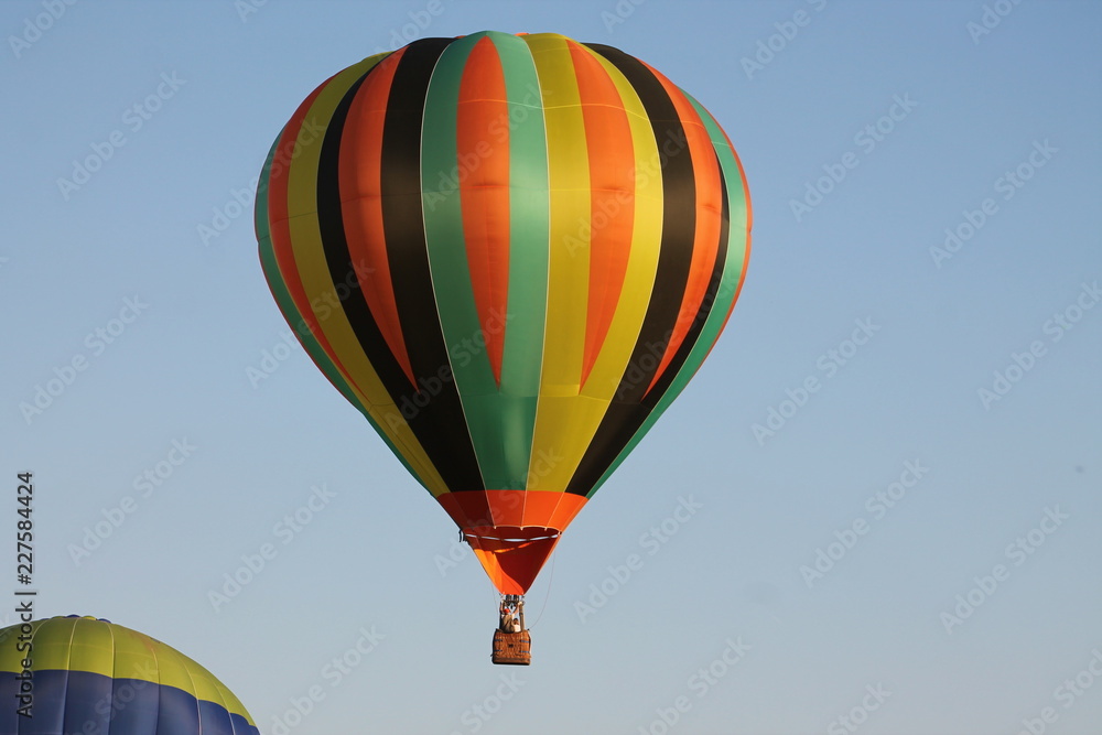 Obraz premium Lors d'une compétition de montgolfière