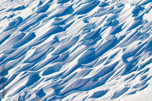 Sastrugi on fast ice, Antarctica