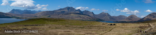 Panorama of the Cuillin of Skye in early summer © Callum