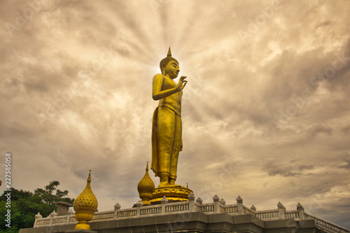 Εκτύπωση καμβά Standing Buddha in Hatyai City, South of Thailand.