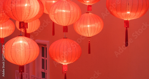 Red chinese lantern for chinese new year