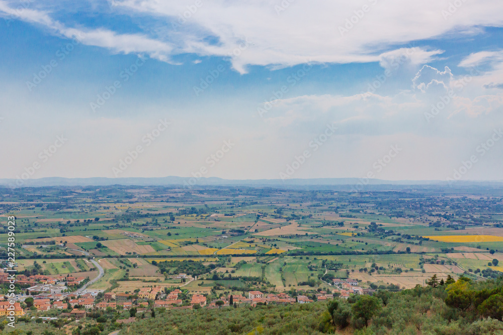 Tuscan landscape near Cortona, Italy