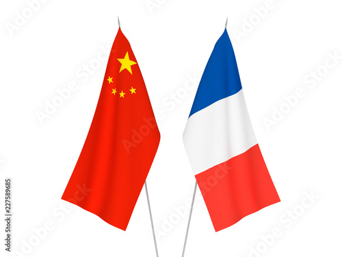 France and China flags